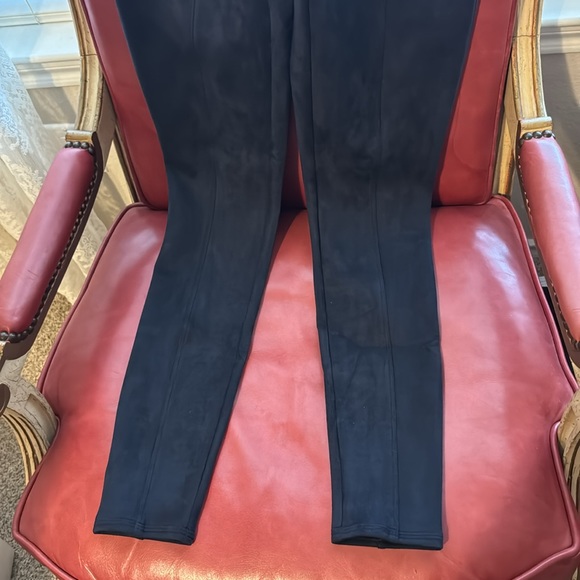 SPANX Faux Suede Leggings, classic Navy, size small NWT - Picture 12 of 13